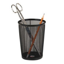 Eldon Nestable Jumbo Wire Mesh Pencil Cup, ?4.375 x 5.125 Inches, Black