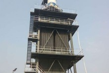 Large industrial wet electrostatic precipitator