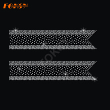 Custom Hotfix Cheer Bow Rhinestone Transfer Design
