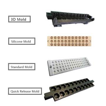 Aluminium and Silicone Candy Molds: Nonstick Gummy Bear and Jelly Candy Molds