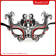 Best selling metal lady Halloween carnival mask party mask MD003-RBK