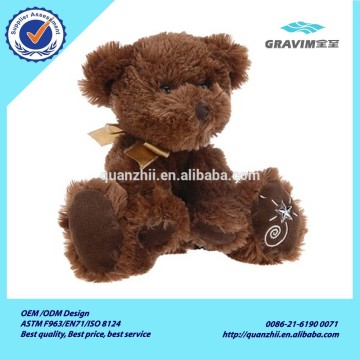 Shining stars plush brown teddy bear