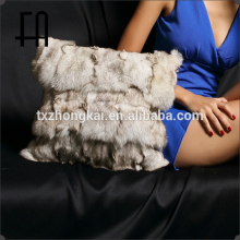 Factory directly wholesale price natural fox scrap fur pillow