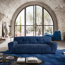 Italian designer fabric 3 seat sofa for villa