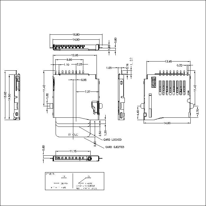 TSIM series 1.80mm height connector ATK-TSIMX180A005