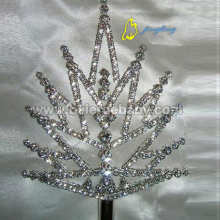 Silver Rhinestone Scepter Double Side SC-13