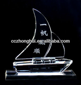 2016 special style crystal ship model