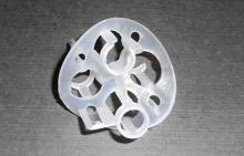 Plastic Random Packing White PP Heilex Ring For Cooling Tow