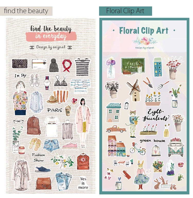 Creative Repeated Use Paper Decorating Stickers