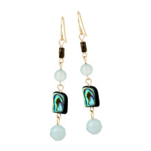 Long Drop Earrings with Large Crystal