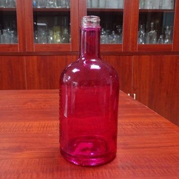 Screw Top Custom Pink Painted 500ml Liquor Bottles