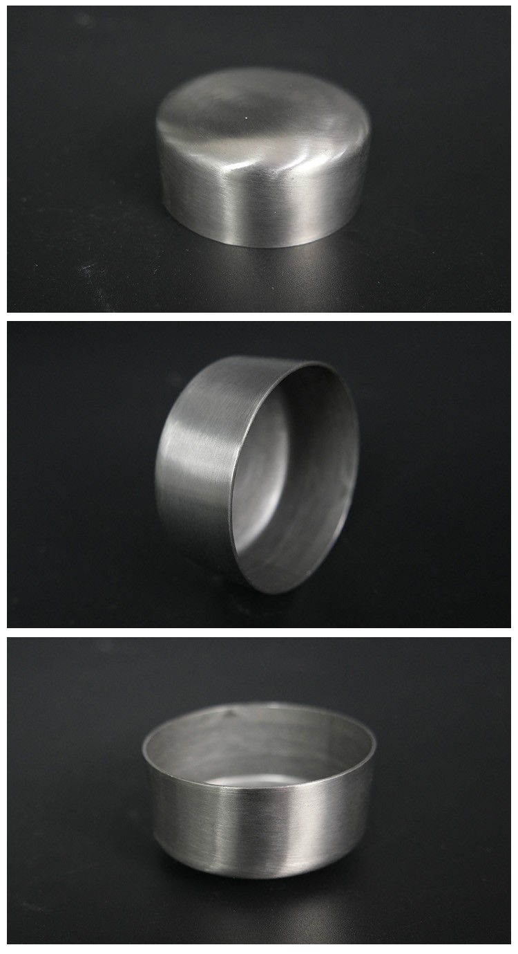Customized Handrail Fitting Brushed Decorative Stainless Steel Pipe End Cap