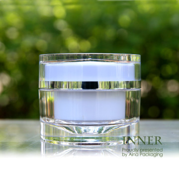 5ml Acrylic White Cream Jar Container