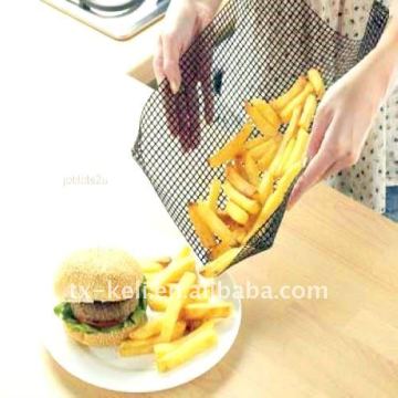 Non-stick Oven Basket /Baking Mesh Tray- PTFE coated,no mess for crisp chips