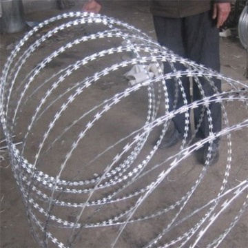 Hot Dipped Galvanized concertina razor  barbed wire