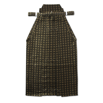 Gold Pine Trees Pattern Men's Black Skirt Pack