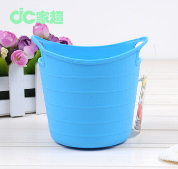 colored plastic laundry baskets