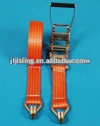 high strength polyester ratchet tie down/ lifting ratchet straps/ratchet tie down with lashing triangle/EN12195-2 straps