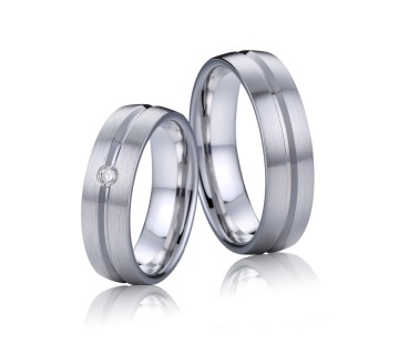 High quality surgical steel wedding ring custom made stainless steel ring