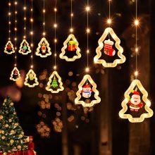 Christmas Tree Curtain LED Lights - Indoor/Outdoor Xmas Tree Decorations