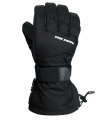 Guantes de esquí de viento negro cálido