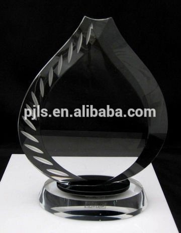 customized wholesale crystal glass engraved awards plaques