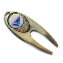Promotion Golf Divot Tool, Custom Golf Pitch Repair Divot Tool Pendants With Sticker Logo