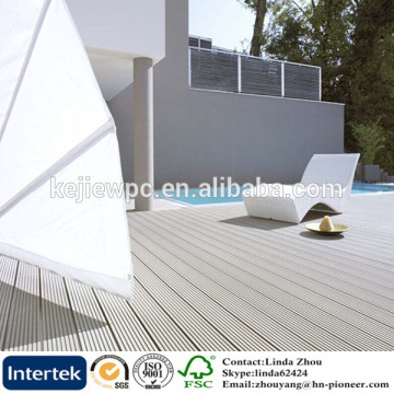white color WPC composite decking wood plastic composite decking composite WPC decking