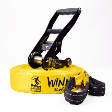 2Inch Slackline Ratchet Setup