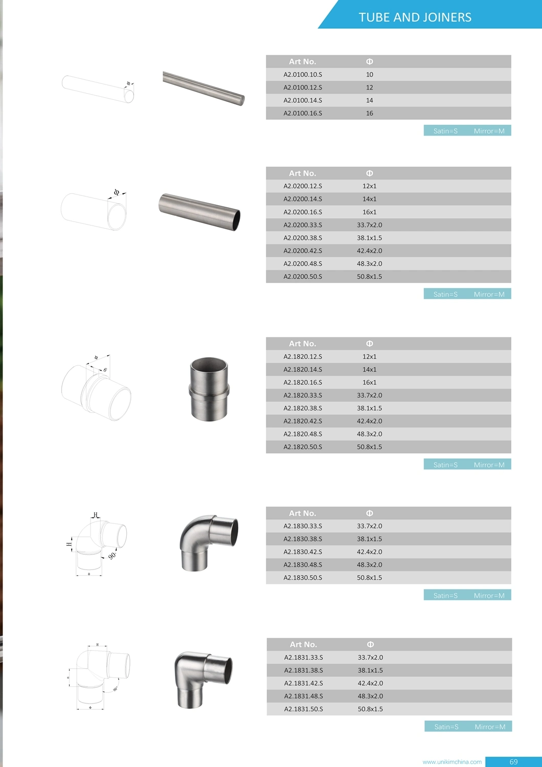 Customized Stainless Steel Railing Post/ Handrail Post/ Balustrade Post