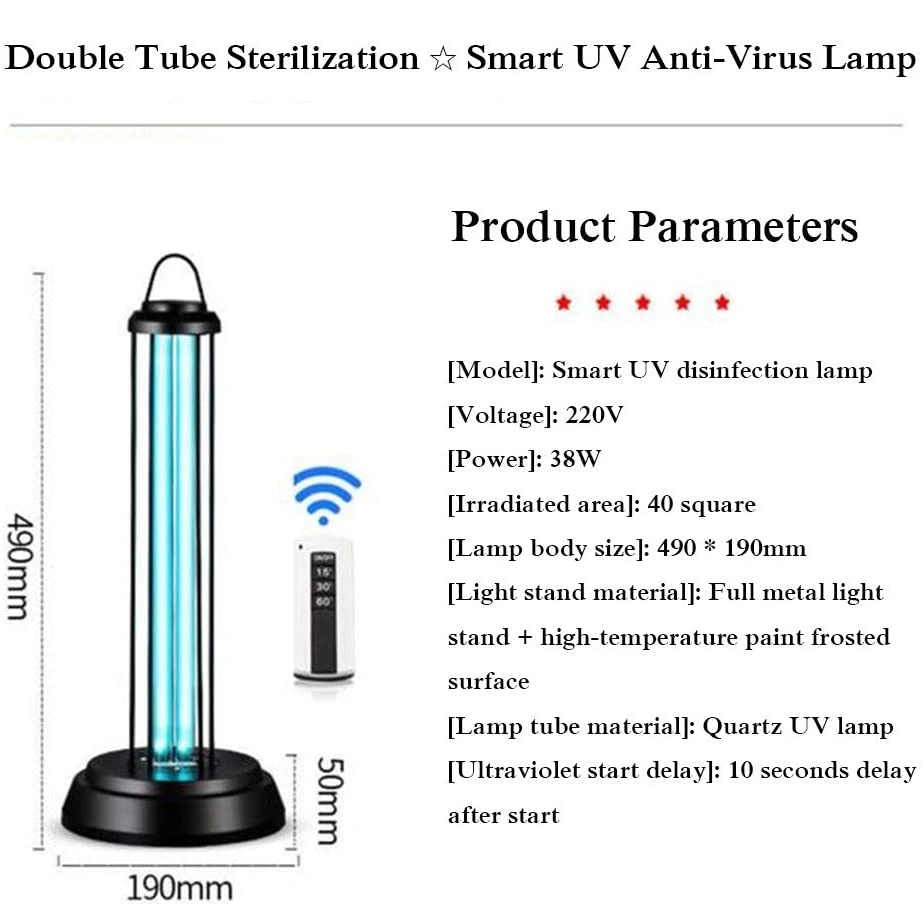 UV Sterilizer Disinfection UV Light Germicidal UVC Handheld Ultraviolet Lamp