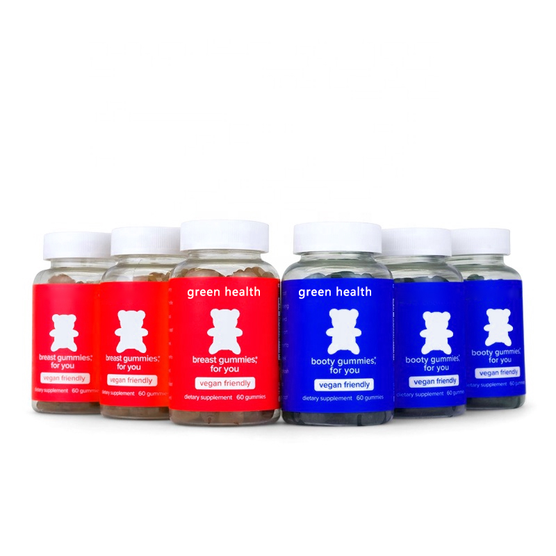 Private Label Vegan Strawberry Flavor Boost Breast and Butt Gummies Halal Breast/hip Enlargement big booty gummies
