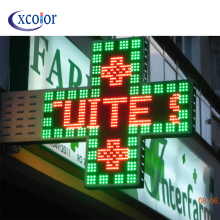 LED Pharmacy Cross Display Message Scrolling P10 Screen