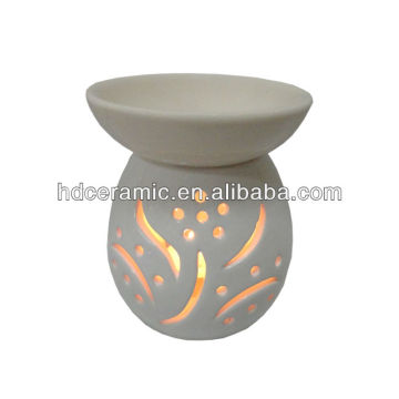 White color Oil Burner Ceramic Cheap Candle Warmer