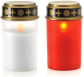 Solar-Powered Flickering Grave Candles - Waterproof LED Memorial Lights