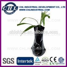 Portable eco friendly PVC folding vase
