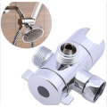 3-Way Adapter Diverter Valve Adjustable Shower Head Arm Mounted Diverter Valve Bathroom Plastic holder Accessory