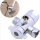 Adaptador de 3 vías, válvula de desvío, cabezal de ducha ajustable, válvula de desvío montada en el brazo, accesorio de soporte de plástico para baño