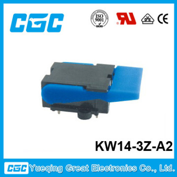 Good quality phone switch:copper contact hook switch with click sound KW14-3Z-A2