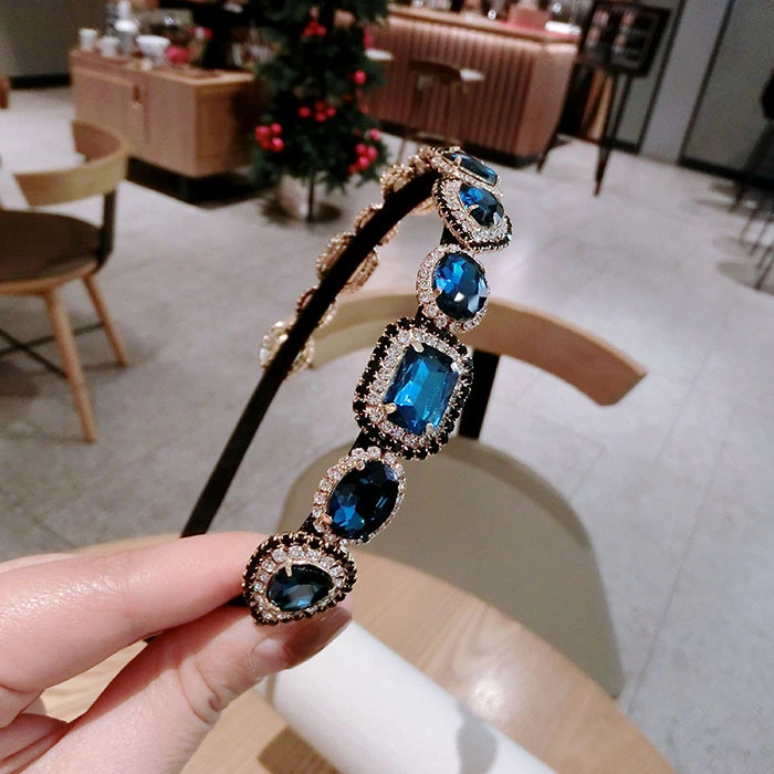 2020 New High Quality Rhinestone Hairband Faux Diamond Headband Luxury Bling Headbands