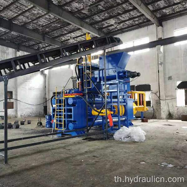 1250ton เม็ดเหล็กแนวนอน Chips Briquette Press