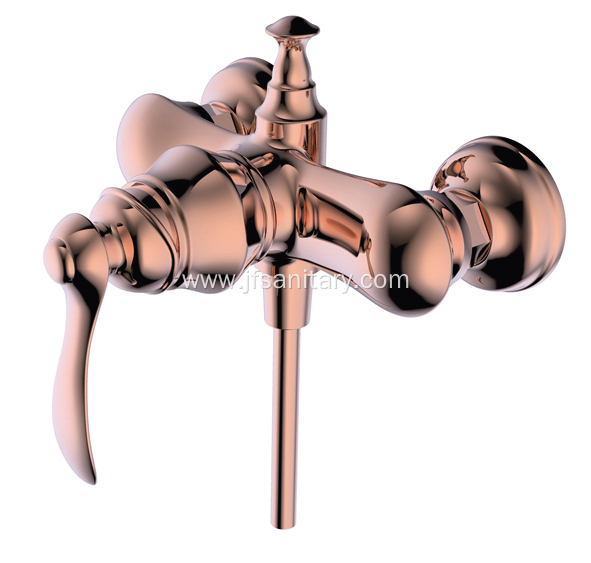 Multi-Function Brass Shower Valve And Handle Rose Gold