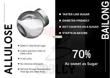 Health Sugar Zero Calorie Sugar Allulose powder