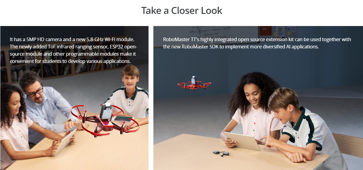 DJI RoboMaster TT With Python 3.0 RoboMaster SDK programmable Drone
