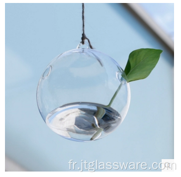 Terrarium en verre suspendu beau vase en verre créatif