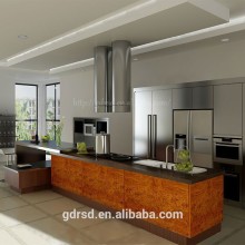 2015 New Design Classical Wood-like 304 stainless steel kitchen cabinet