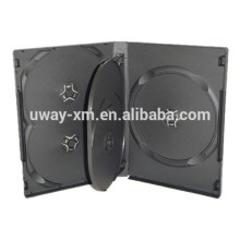 22mm black 5 discs dvd case /22mm dvd box for 5 discs