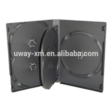 22mm black 5 discs dvd case /22mm dvd box for 5 discs