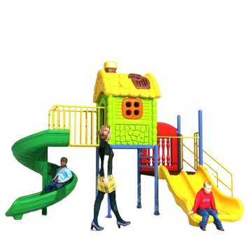 Colorful Outdoor Plastic Slide for Kids' Playgrounds