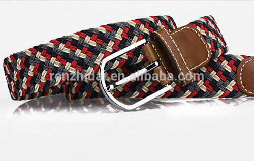 Fancy fabric webbing fashion lady belt